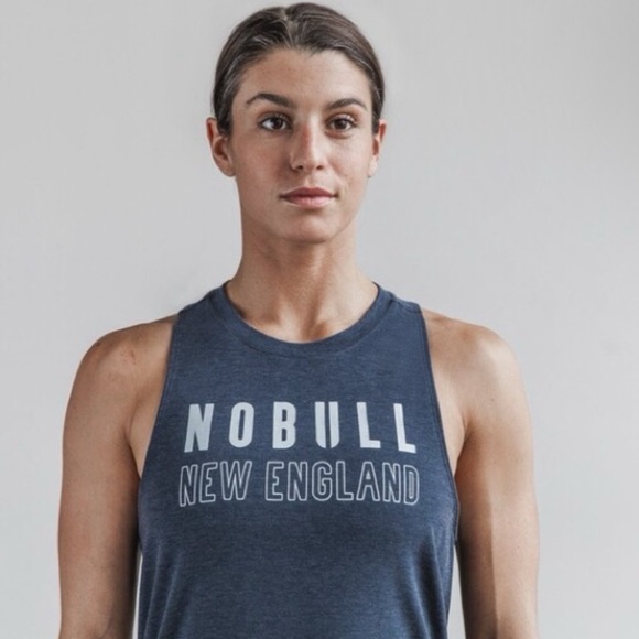 NWT NOBULL Women’s **LIMITED EDITION** New England Racerback Tank - XL - Navy - Picture 1 of 7
